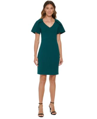 DKNY Cape-Sleeve Sheath Dress - Macy's