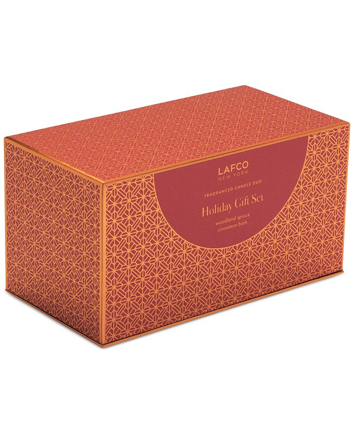 LAFCO New York 2Pc. Woodland Spruce & Cinnamon Bark Candle Gift Set
