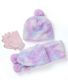 Sherpa Hat with Gloves and Scarf Set, 3 Piece