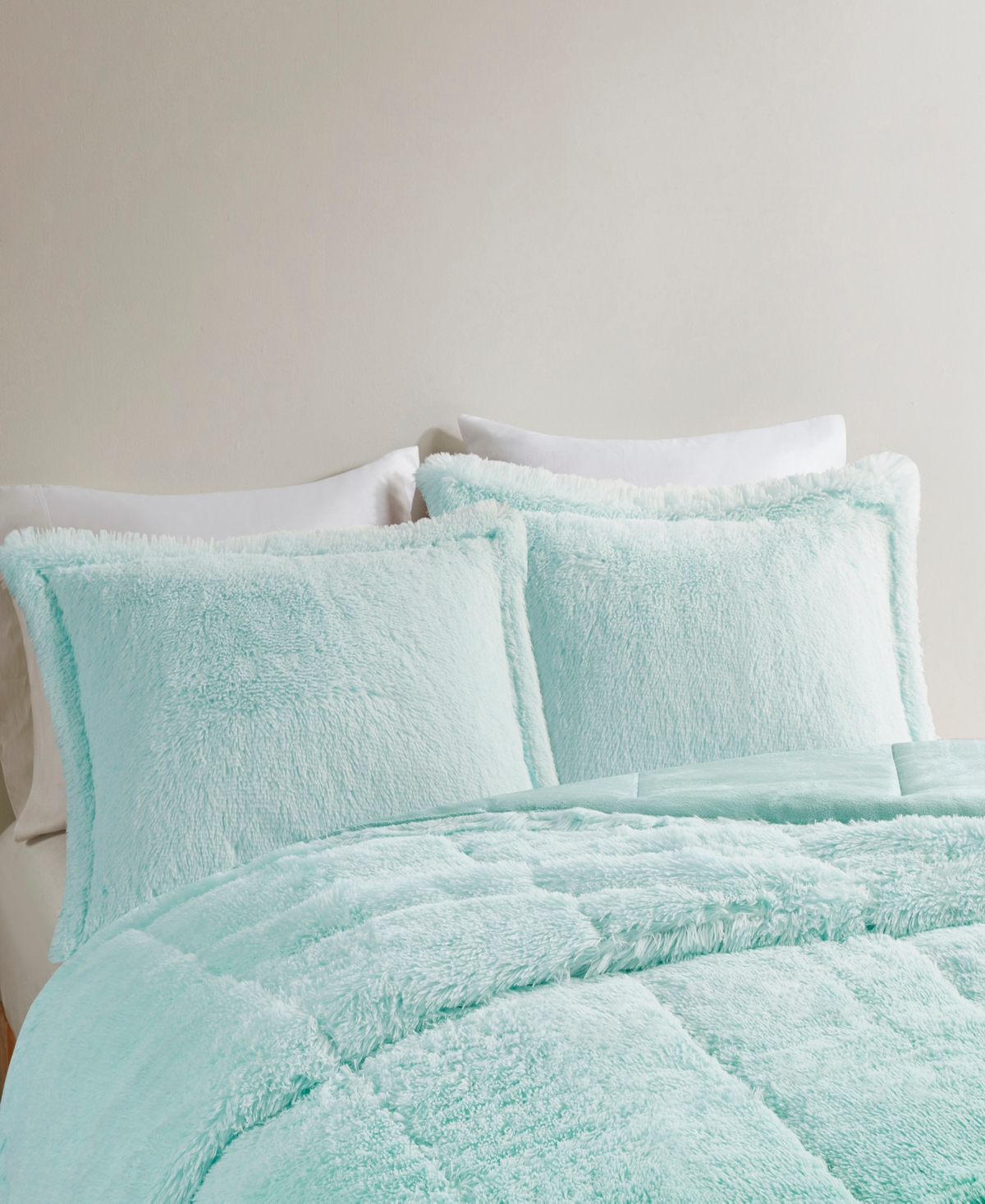 Intelligent Design Brielle Ombre Shaggy Faux Fur 3-Pc. Comforter Set, King/California King