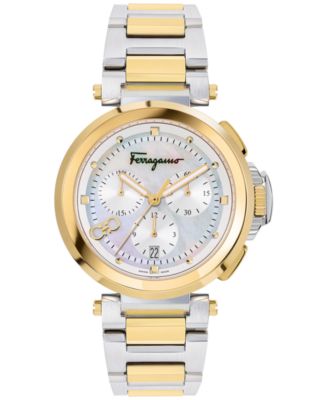 【FERRAGAMO】Legacy Chronograph Watch ツートン 40mm Ferragamo Salvatore Women's Swiss Chronograph Legacy Two
