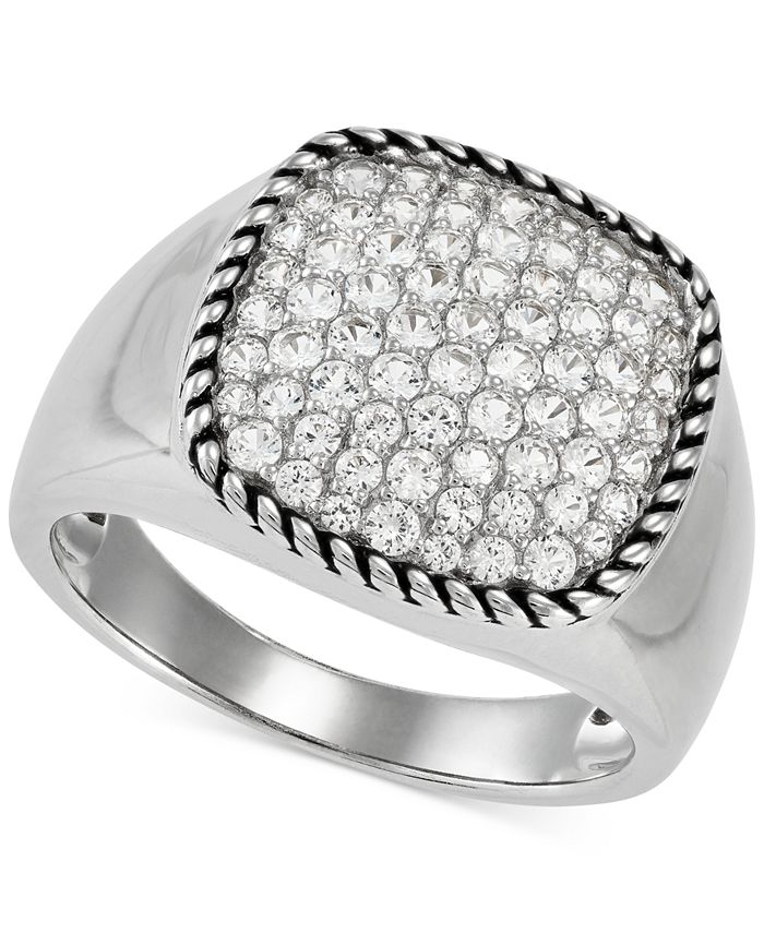2ct white deals sapphire ring