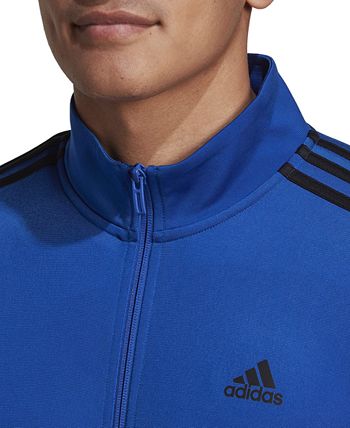 adidas Essentials Warm-Up 3-Stripes Track Jacket - Blue | adidas Canada