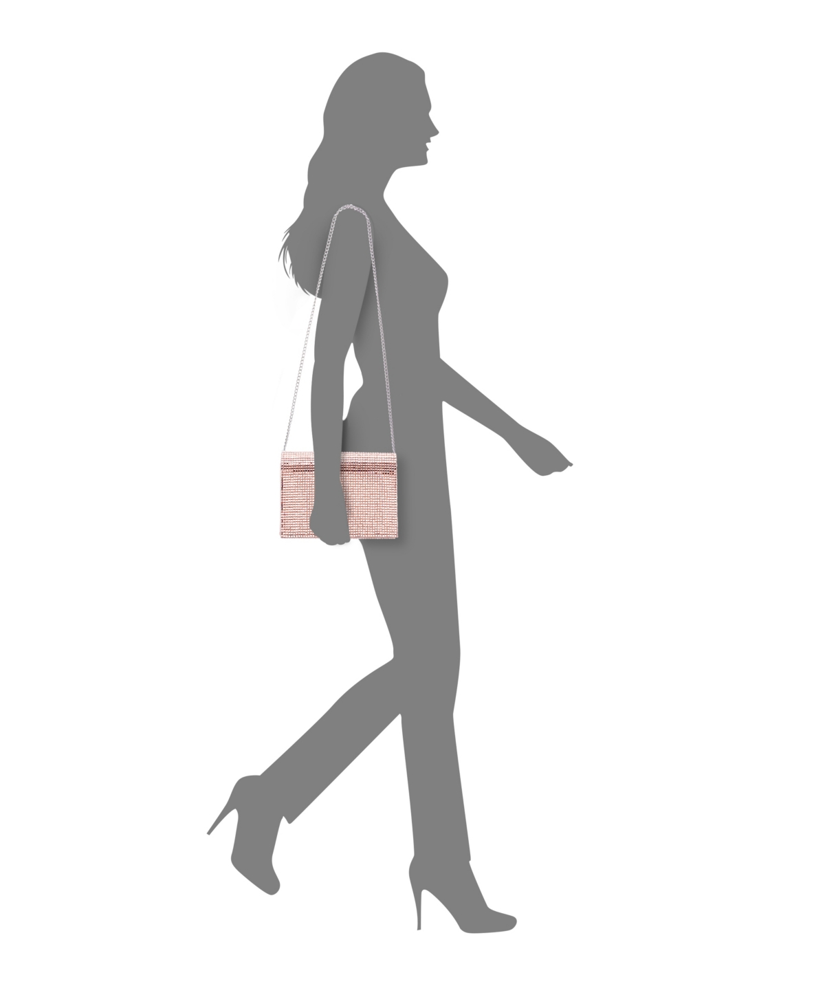 Nina Women's Crystal Crossbody Handbag - Rose Gold-Tone