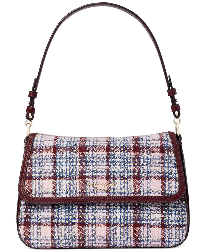 Kate Spade Hudson Woven Straw Medium Convertible Flap Shoulder Bag (Cream  Multi) Handbags - ShopStyle