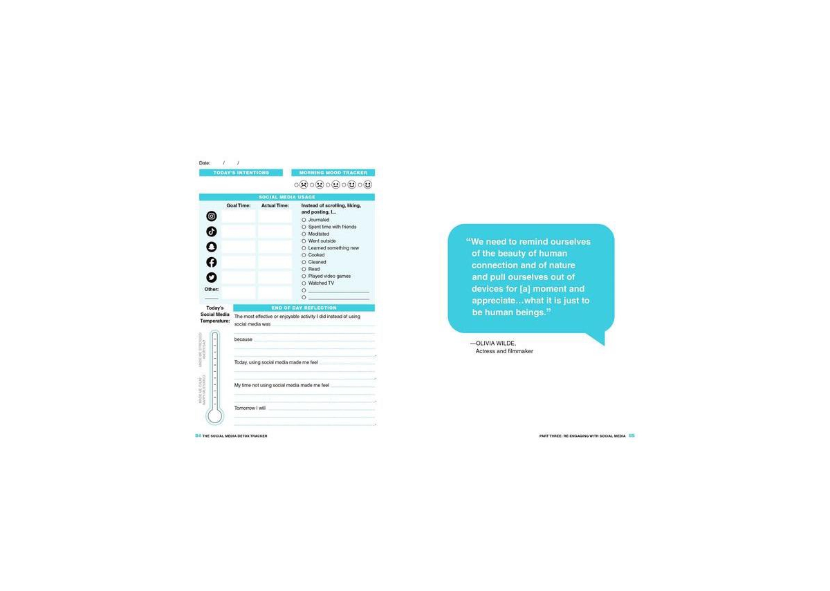 The Social Media Detox Tracker: A Journal to Stop Mindless Scrolling, Set Healthy Goals, and Take Back Your Time! by Courtney E. Ackerman