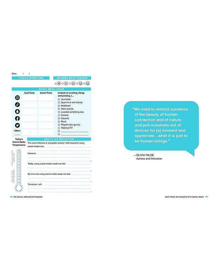 Barnes & Noble The Social Media Detox Tracker A Journal to Stop