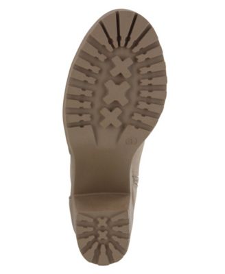 Women's Annamaria Block Heel Lug Sole Biker Boots