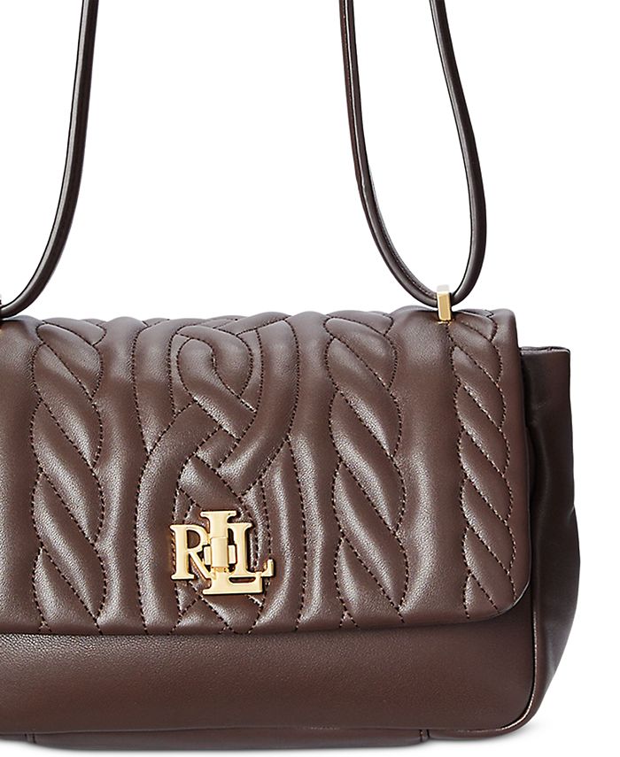 Lauren Ralph Lauren Quilted Nappa Leather Medium Sophee Bag & Reviews Handbags & Accessories