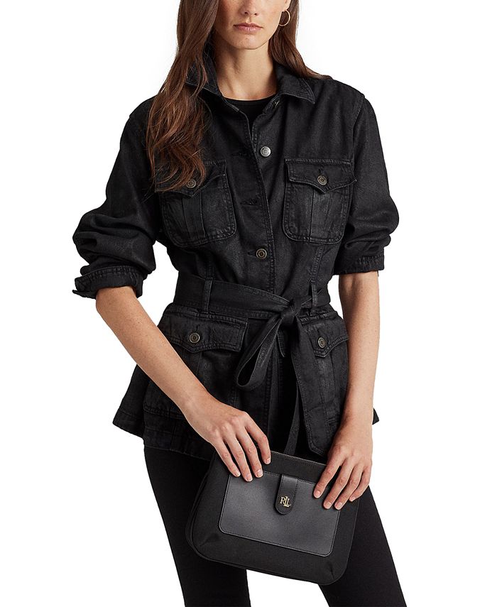 Lauren Ralph Lauren Oxford Medium Jamey Nylon Crossbody Bag & Reviews