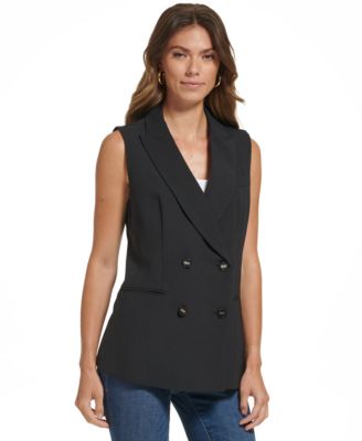 DKNY - Women's Sleeveless Double-Breasted Vest