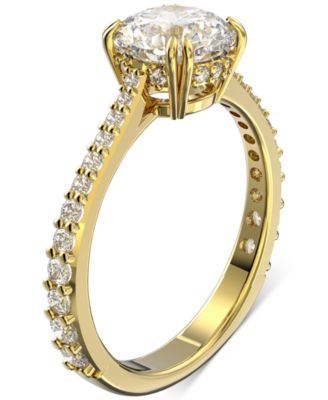 Gold-Tone Constella Crystal Cocktail Ring
