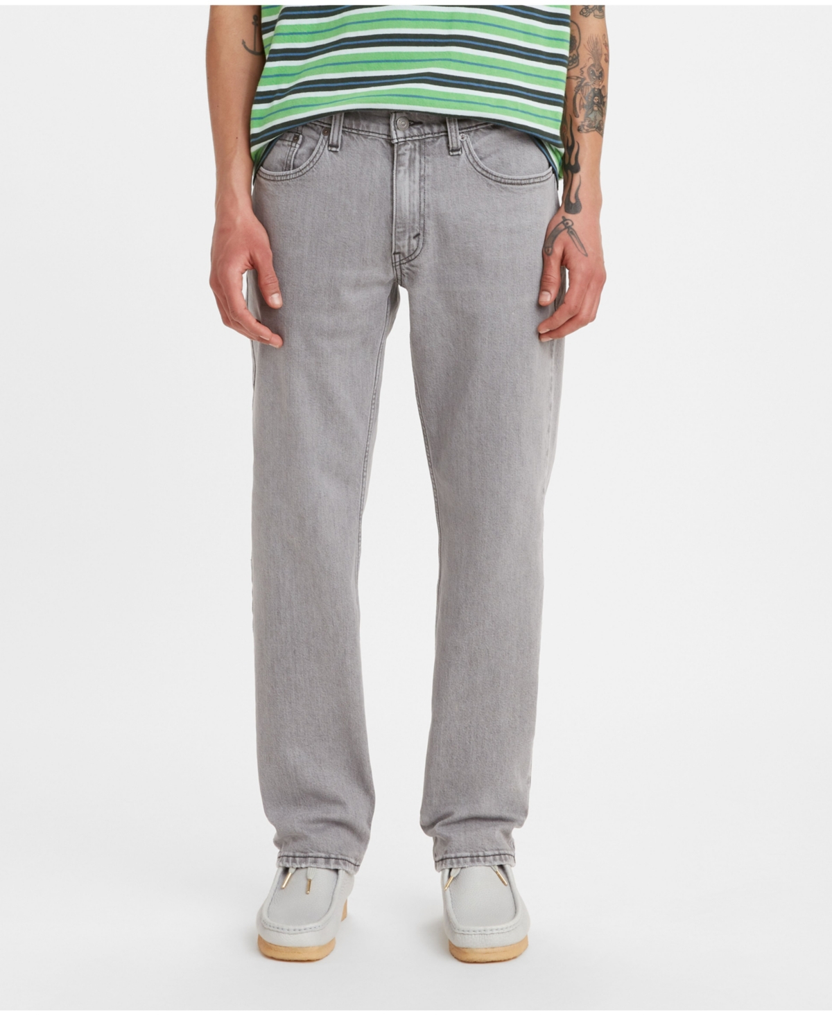 Shop Levi's Men's 514 Straight Fit Eco Performance Jeans In Clouded Grey