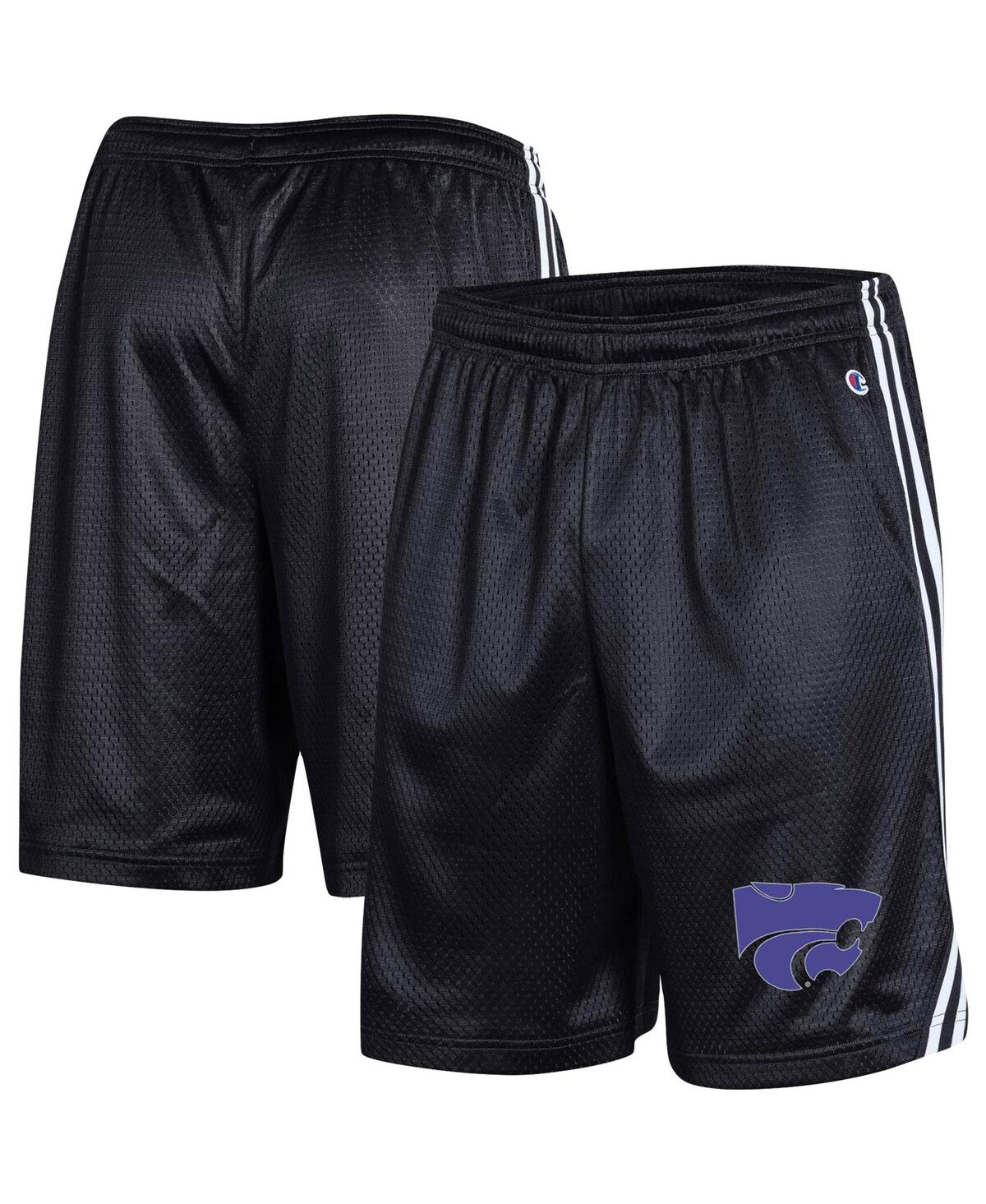 Shop Champion Men's  Black Kansas State Wildcats Team Lacrosse Shorts