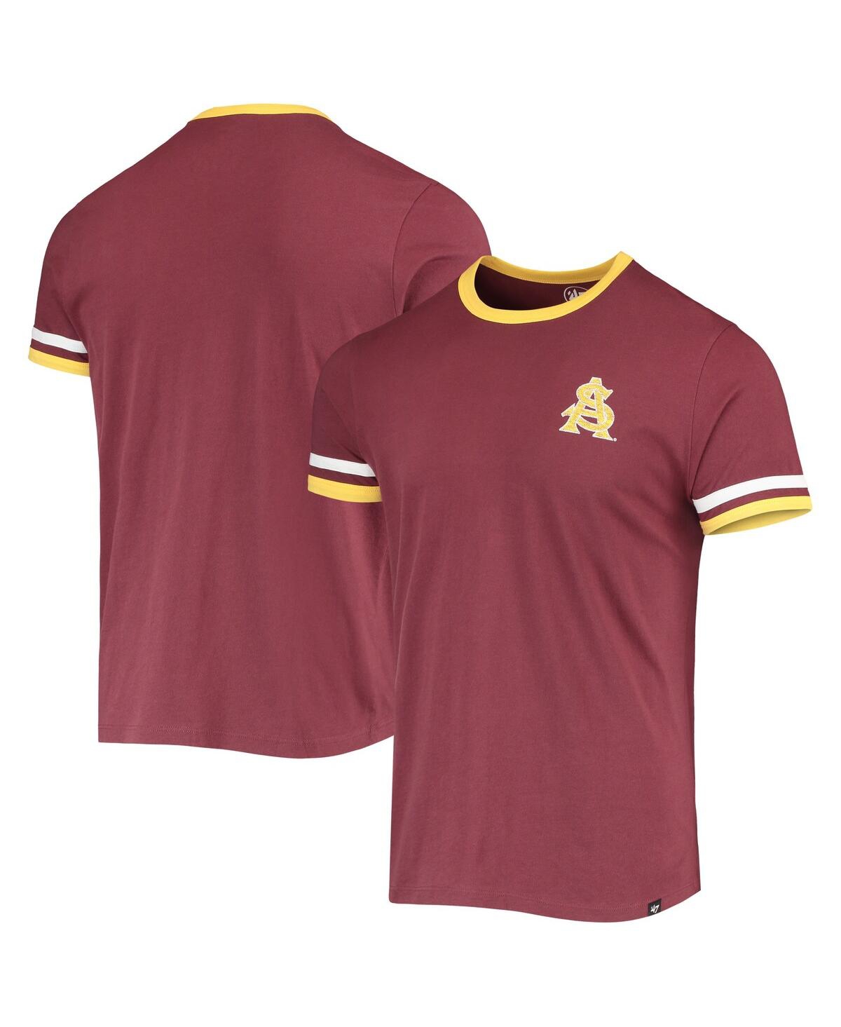 Shop 47 Brand Men's '47 Maroon Arizona State Sun Devils Otis Ringer T-shirt