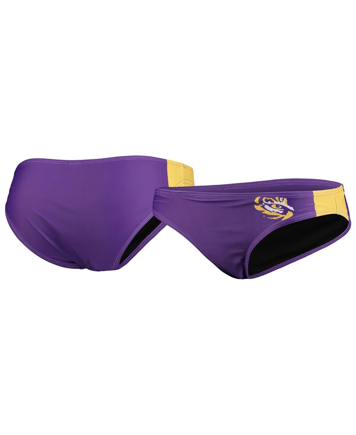 Women's Foco Purple Lsu Tigers Wordmark Bikini Bottom - Purple