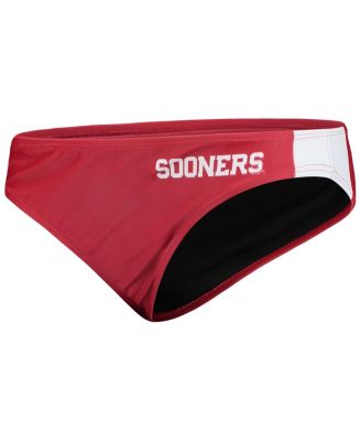 Women's Crimson Oklahoma Sooners Wordmark Bikini Bottom