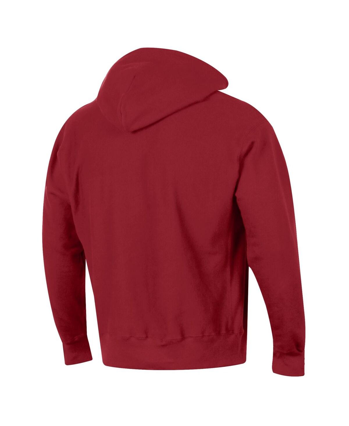 Men's ChampionTuskegee Golden Tigers Tall Arch Pullover Hoodie - Crimson