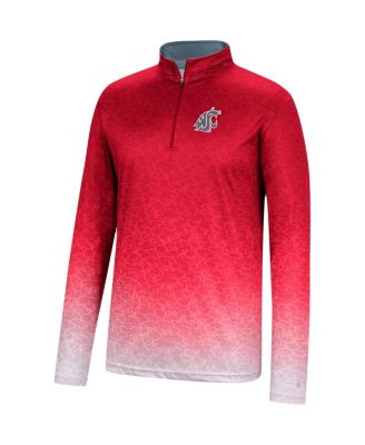 Men's Crimson Washington State Cougars Walter Quarter-Zip Windshirt
