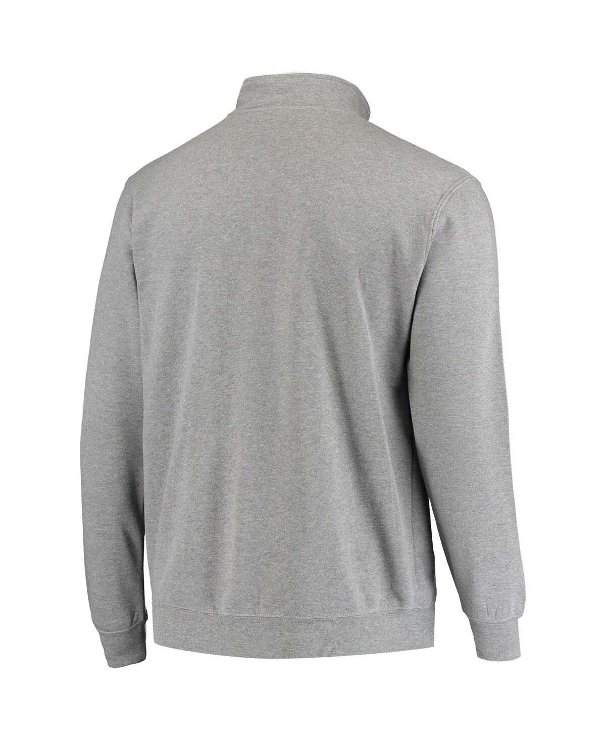 Colosseum Men's Heather Gray Georgetown Hoyas Tortugas Logo Quarter-zip Jacket In Heathered Gray