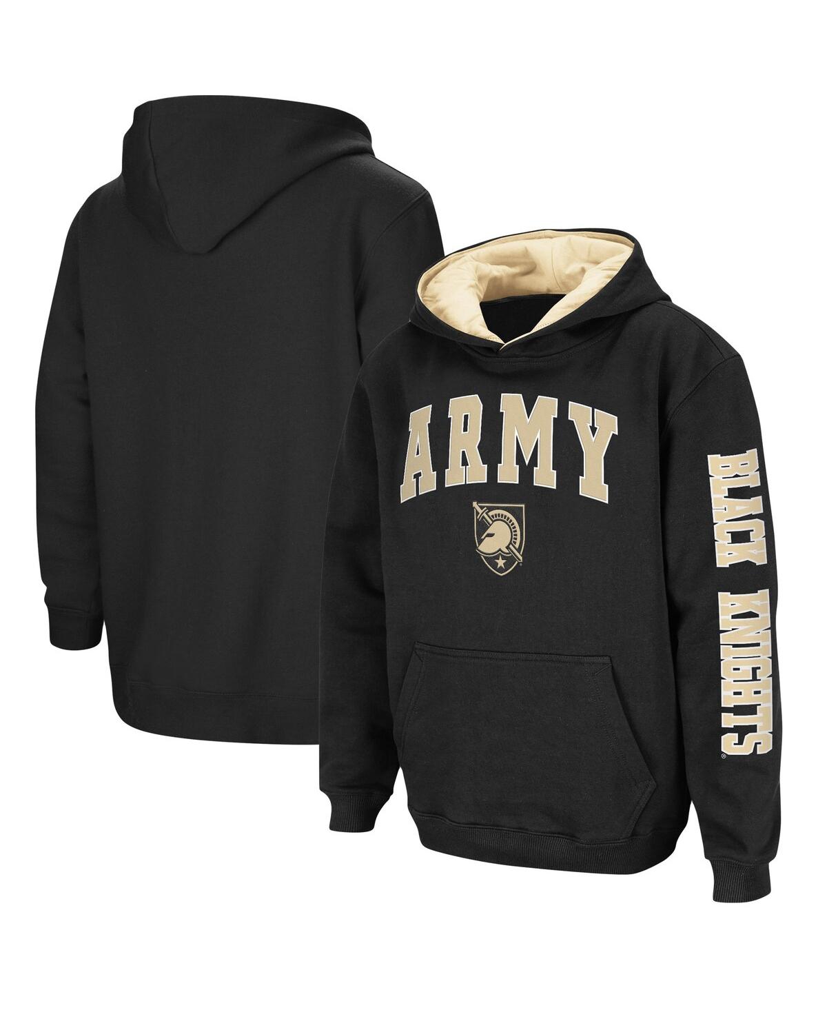 Colosseum Big Boys  Black Army Black Knights 2-hit Team Pullover Hoodie In Black