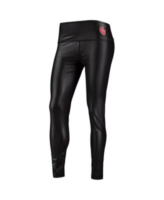 Women's Black Oklahoma Sooners Shine Liquid Leggings