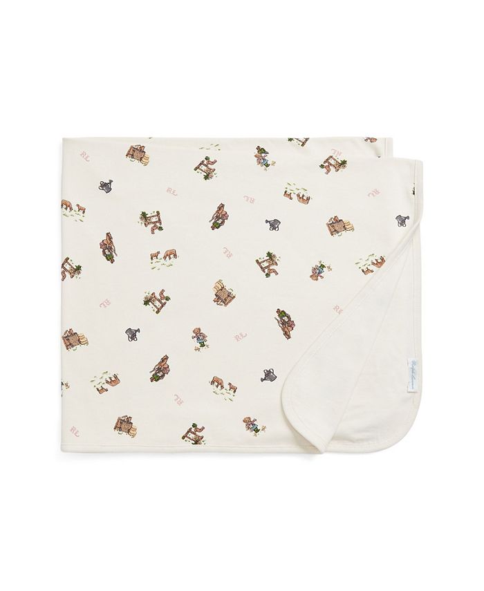 Polo Ralph Lauren Baby Girls Polo Bear Interlock Blanket & Reviews - All  Baby Gear & Essentials - Kids - Macy's
