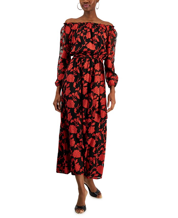 Macy's off the clearance shoulder dress