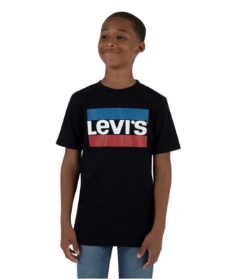 Levi's® Big Boys Logo-Print Cotton Crewneck T-Shirt - Macy's