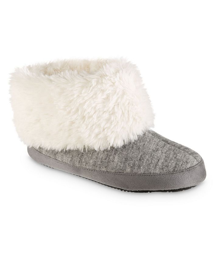 Isotoner womens best sale boot slippers