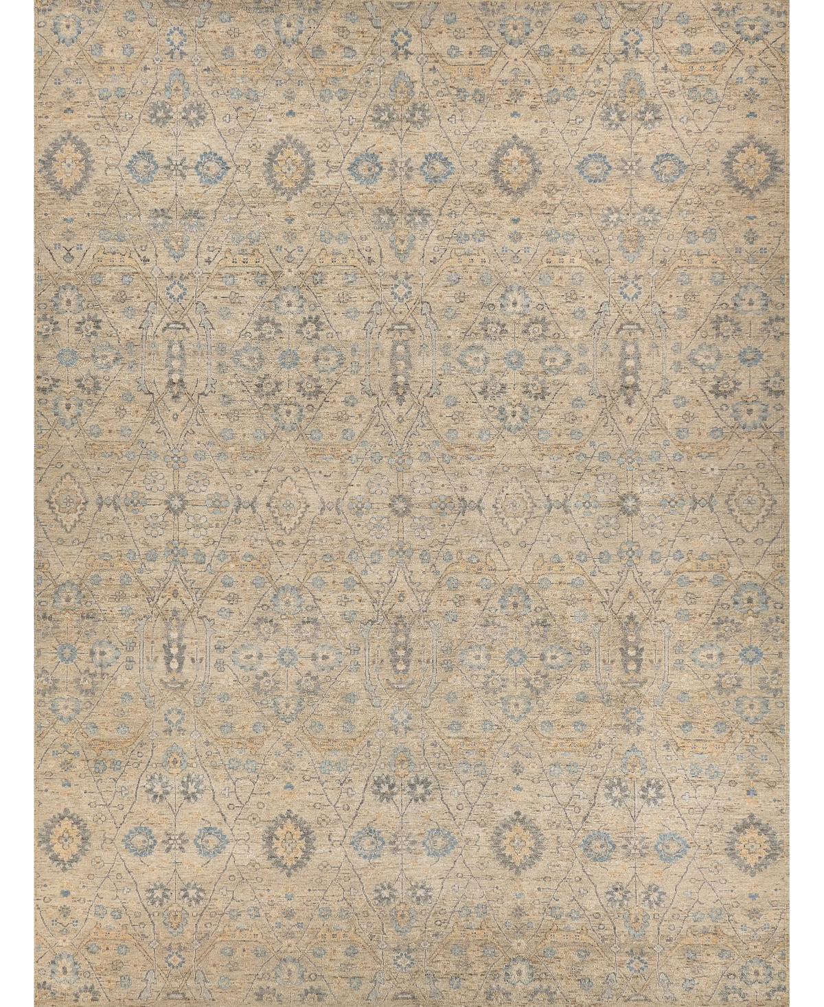 Exquisite Rugs Harper ROW5230 9' x 12' Area Rug - Beige, Mist