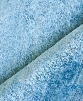 Exquisite Rugs Antiqued Silk Er5171 Area Rug Area Rug In Navy