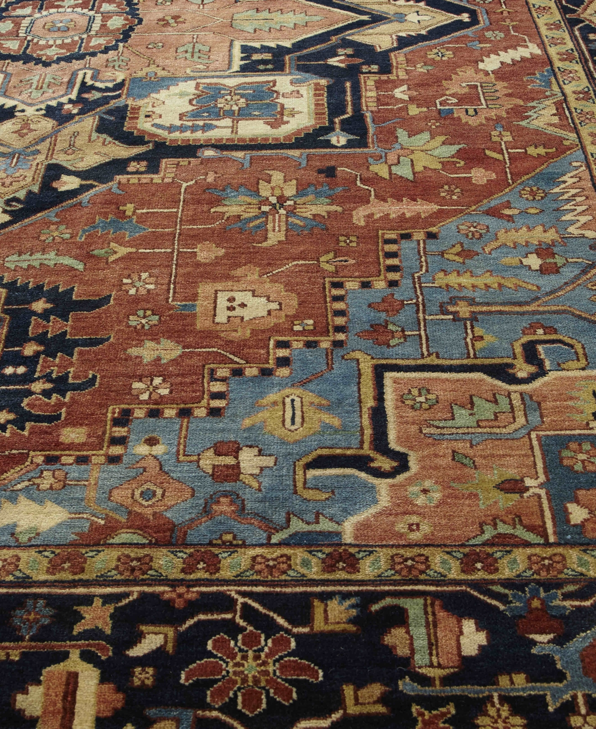 Exquisite Rugs Antique Weave Serapi ER9971 Area Rug - Blue