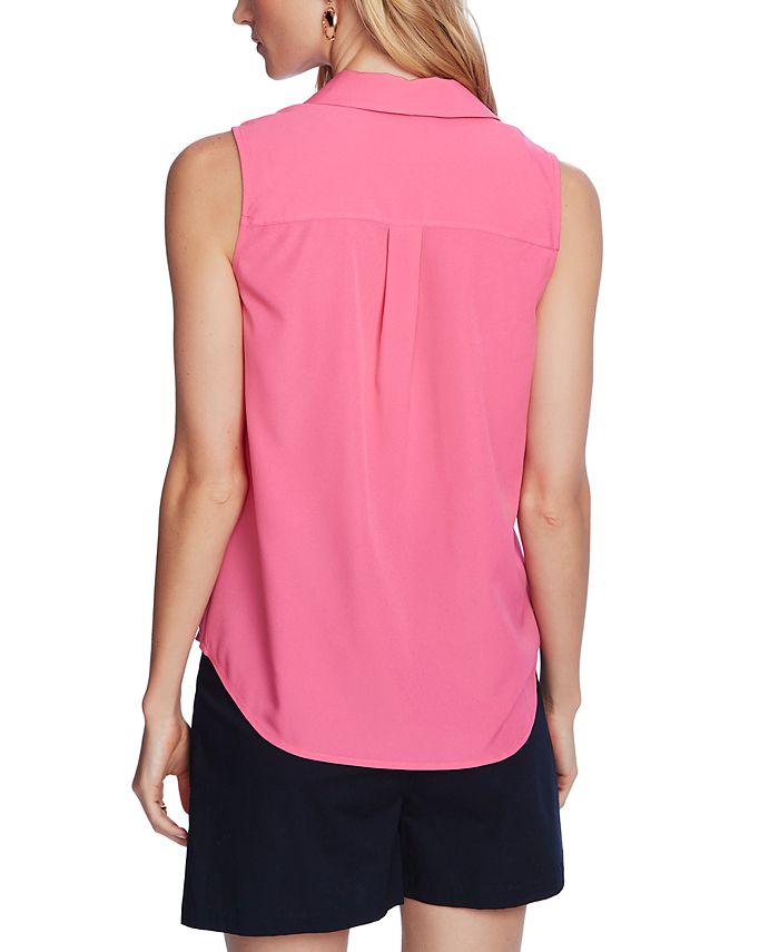 Posijego Button Down Tank Tops For Women Sleeveless Dressy Casual Blouses Business Office Shirts Workwear