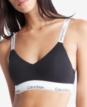 Calvin Klein Archive Logo Lightly Lined Wirefree Bra QF6094 - Macy's