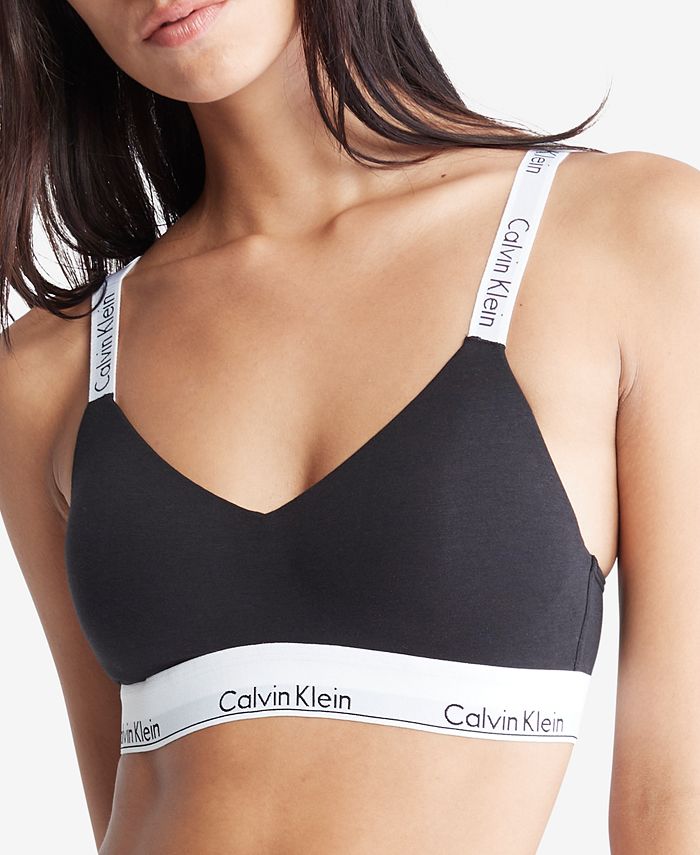 Modern Cotton Bralette Lightly Lined by Calvin Klein Online, THE ICONIC