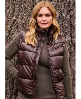 Lauren Ralph Lauren Plus Size Lambskin Quilted Vest Macy s