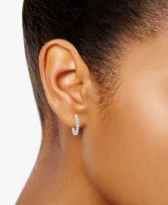 Lab Grown Diamond In & Out  Hoop Earrings (10 ct. t.w.) in 14k White, Yellow or Rose Gold