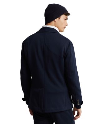 Polo Ralph Lauren Mens Soft Double Knit Suit Jacket Trousers In Aviator Navy