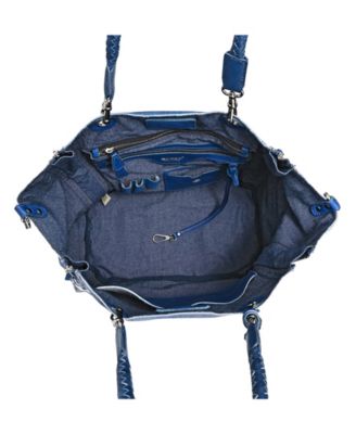 Women's Barracuda Hand Painted Clasp Closure Tote Bag