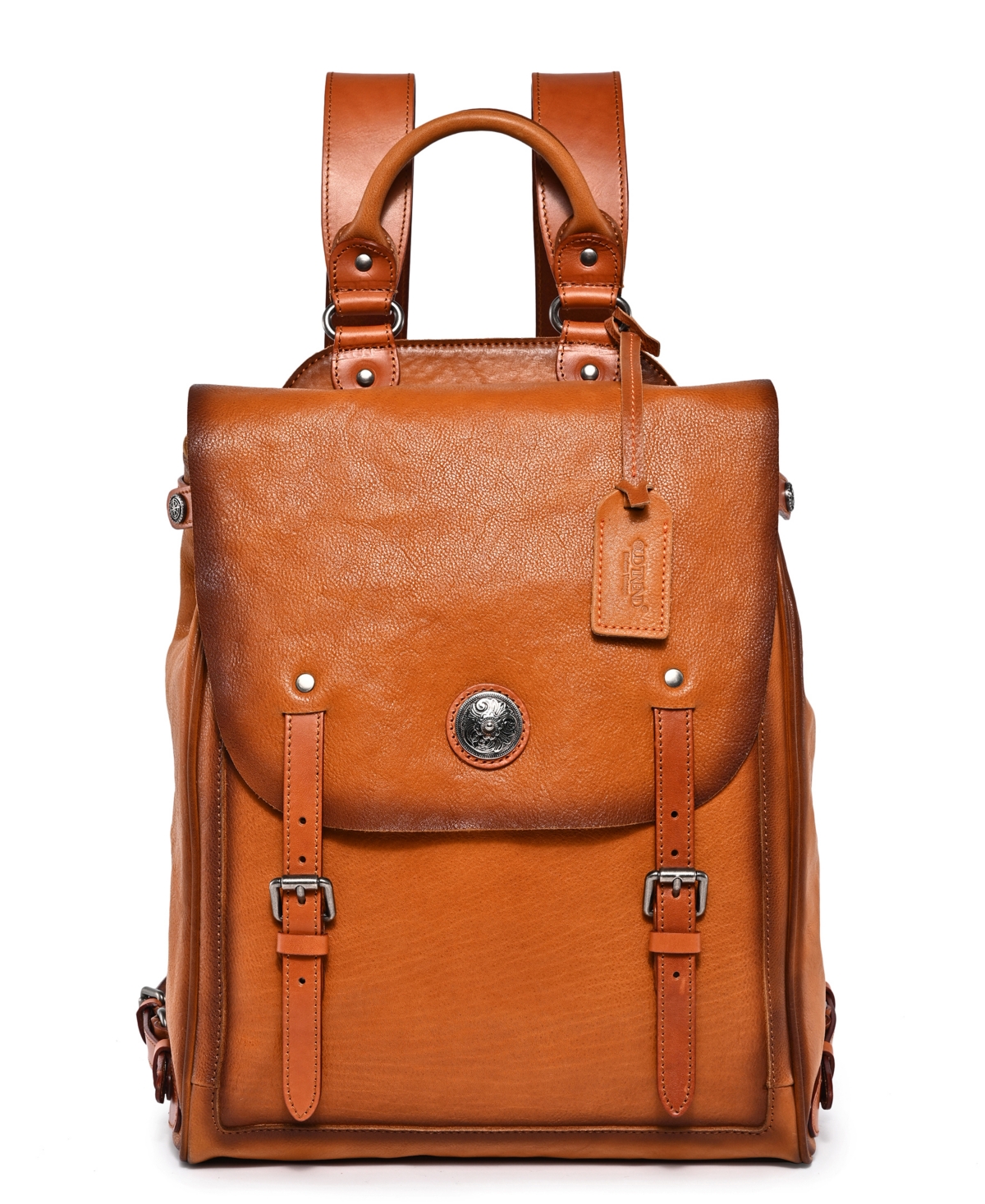 Women's Genuine Leather Lawnwood Backpack - Chestnut
