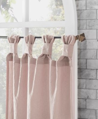 Washed Cotton Twist Tab Cafe Curtain Pair