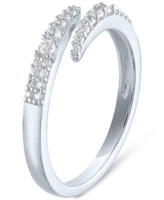 Lab-Created Diamond Wrap Ring (1/4 ct. t.w.) in Sterling Silver