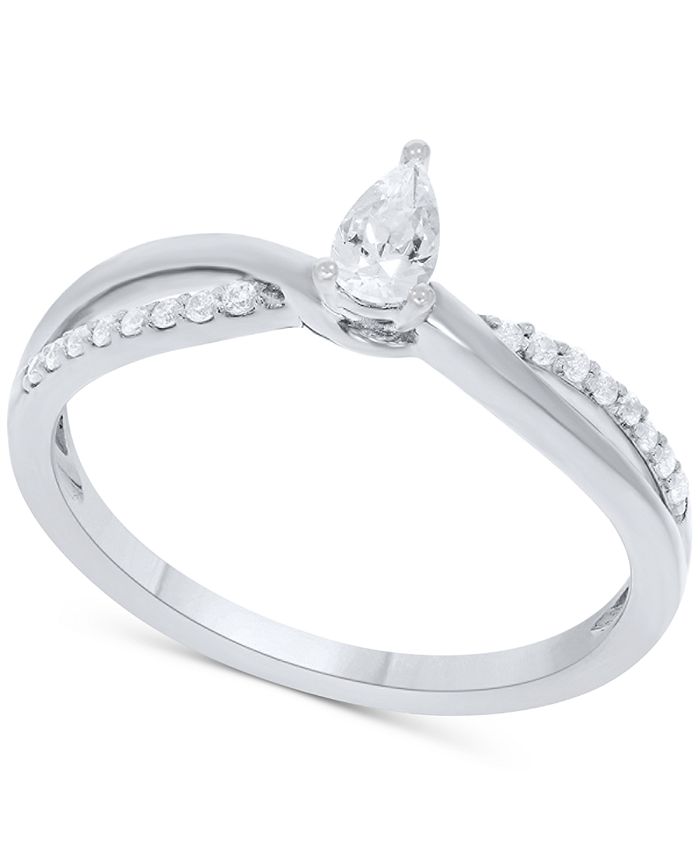Macy's solitaire sales diamond rings