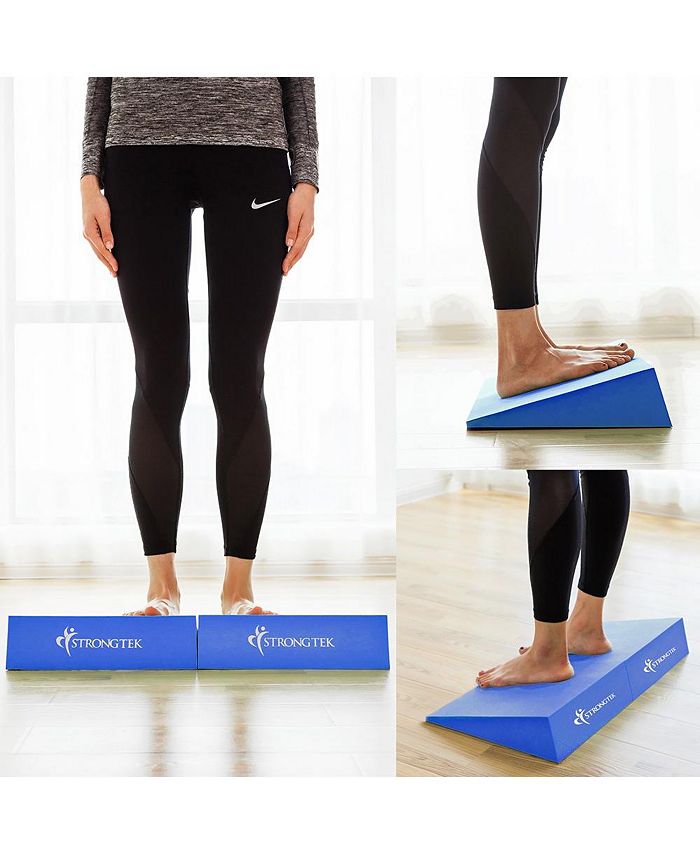 StrongTek 13" Large Slant Yoga Foam Wedge, Knee Pad, One Pair Macy's