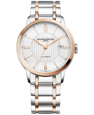 Baume & Mercier - Men's Swiss Automatic Classima Two Tone Stainless Steel Bracelet Watch 40mm