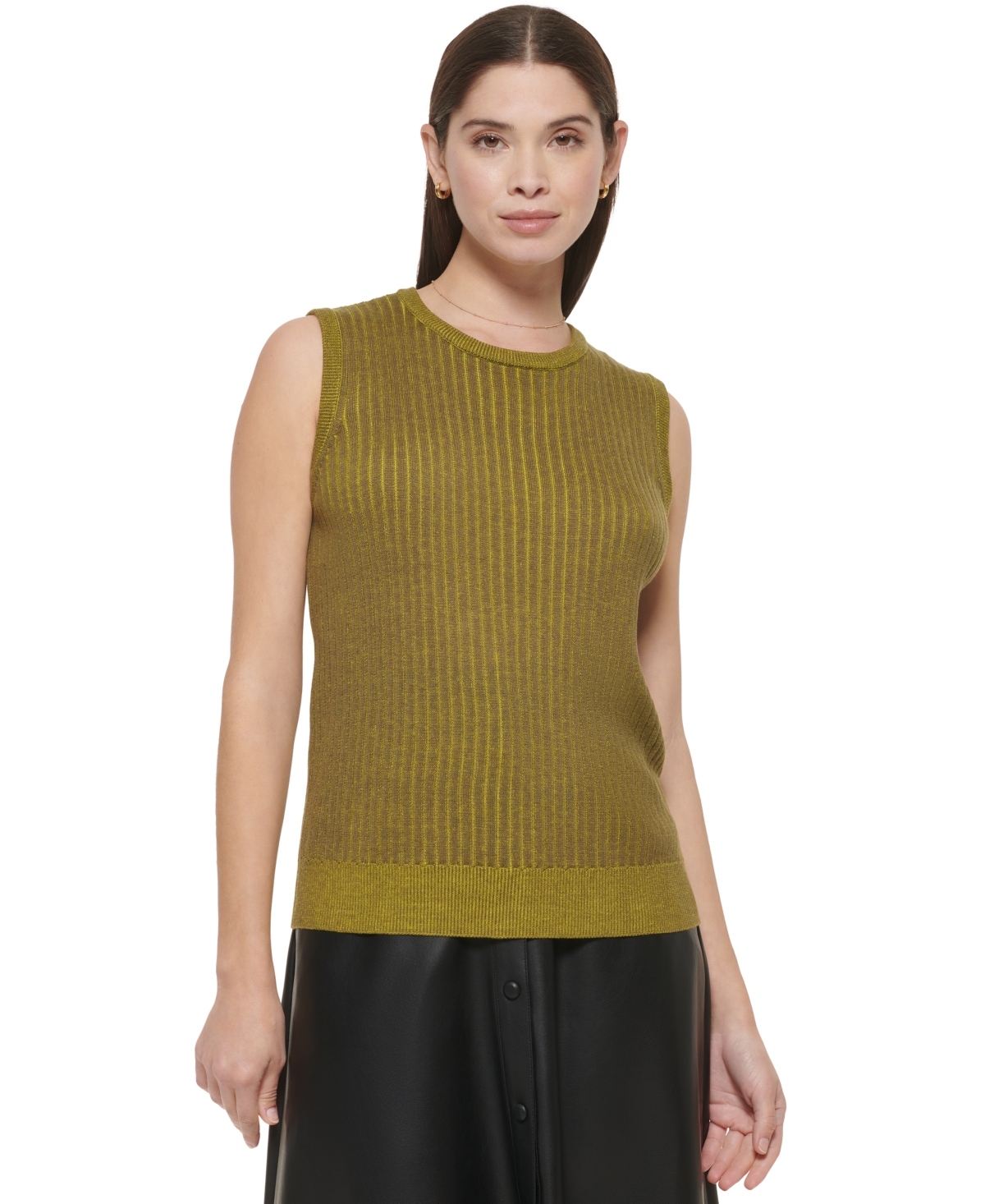 Calvin Klein Women's Ribbed Sleeveless Sweater