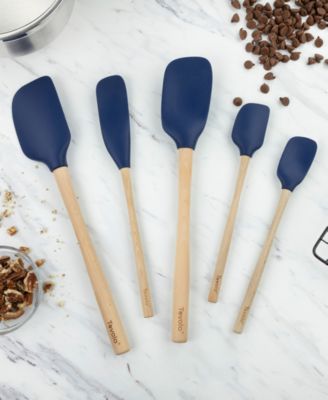 5-Pc. Flex-Core Wood-Handle Kitchen Spatula Set 
