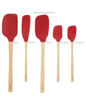 5-Pc. Flex-Core Wood-Handle Kitchen Spatula Set 