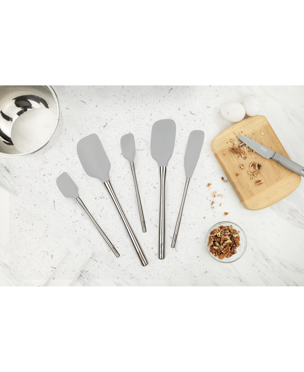 Tovolo 5-Pc. Flex-Core Stainless-Steel Handle Spatula Set